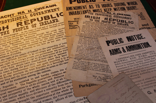 The 1916 Proclamation of the Irish Republic - Are these small-scale copies the very first copies of the original?