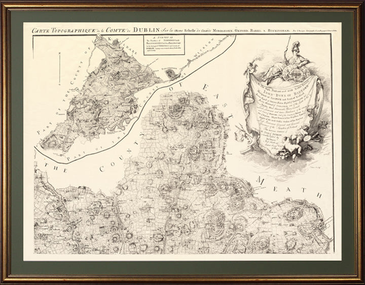 John Rocques Map 1760- An Actual Survey of the County of Dublin No.2 .This map covers the North Western quadrant of the county including the townlands of Palmerstown, The Ward, Newtown, Oldtown, Ballyboughal, Holywood , Naul, Garristown, and Balscadan