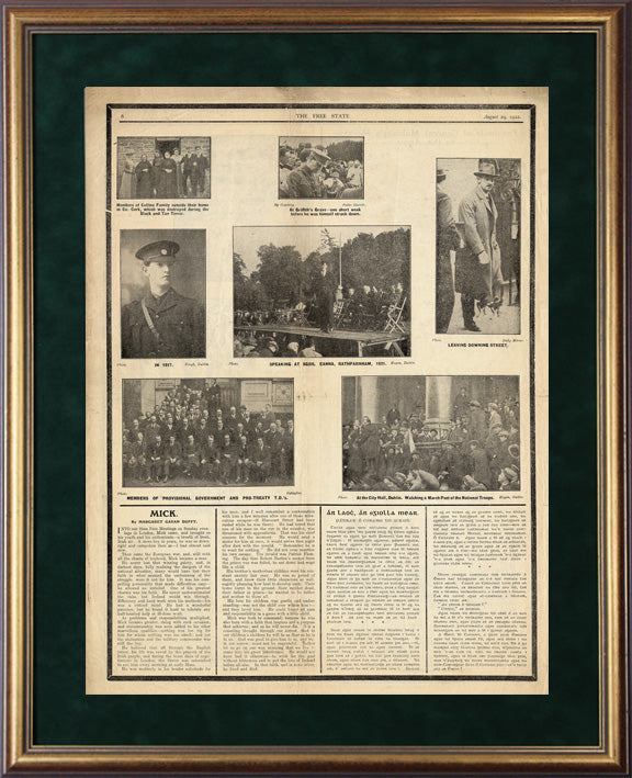 An Saorstát - The Free State - Michael Collins Memorial (First Edition) Dublin, Tuesday, August 29, 1922 Page 6 (Limited Edition)