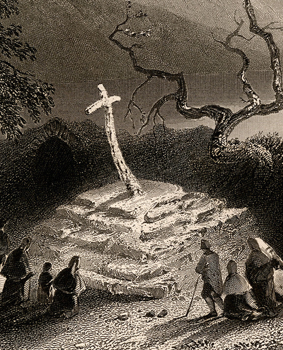 Atmospheric detail from the print