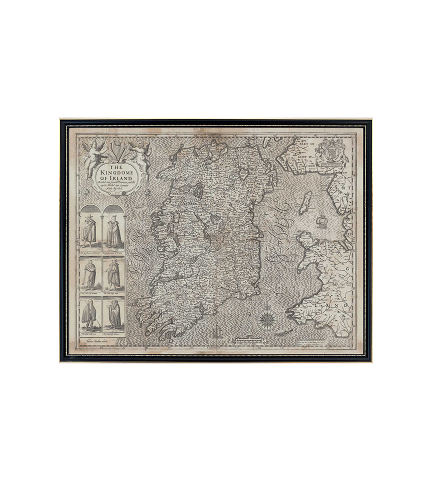 John Speed's 1610 Map of Ireland (Original size)