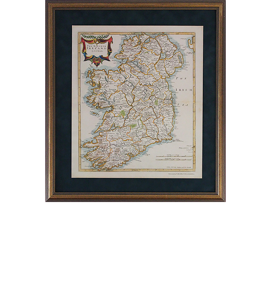 Original 1695 size with Gold leaf frame (Antique style)