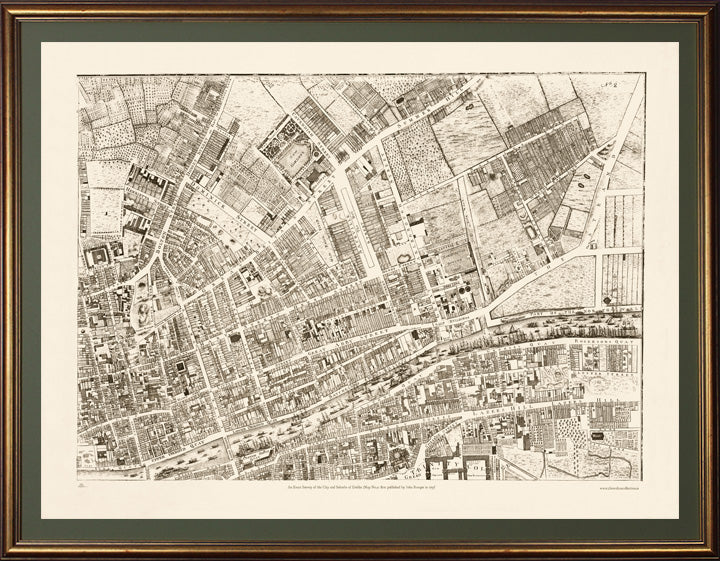 Aged Gold leaf frame on 'Pale Palm Green' mountboard