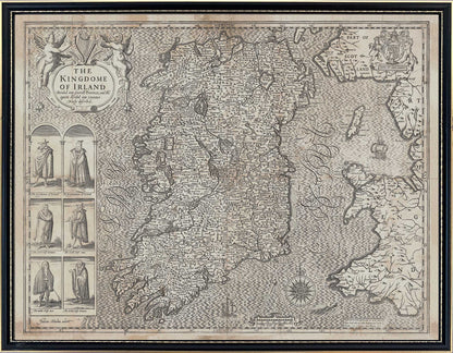John Speed's 1610 Complete set of 5 x Maps of Ireland and the 4 provinces (Original size).