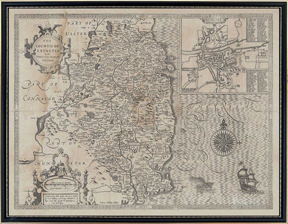 John Speed's 1610 Complete set of 5 x Maps of Ireland and the 4 provinces (Original size).