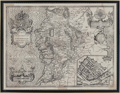 John Speed's 1610 Complete set of 5 x Maps of Ireland and the 4 provinces (Original size).