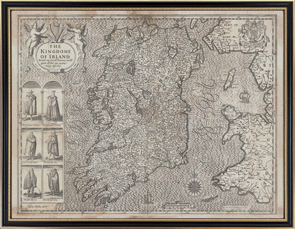 John Speed's 1610 Complete set of 5 x Maps of Ireland and the 4 provinces (Enlarged).