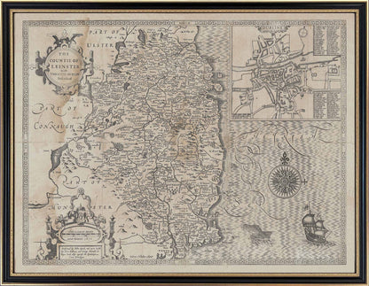 John Speed's 1610 Complete set of 5 x Maps of Ireland and the 4 provinces (Enlarged).