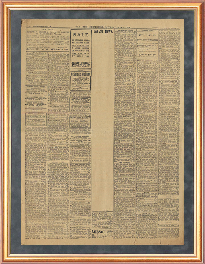 Irish Independent 6th May 1916 (8-page edition) Page 8