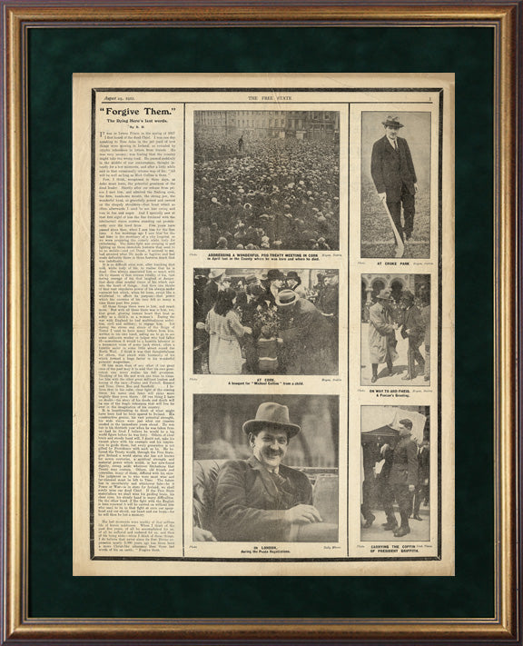 An Saorstát - The Free State - Michael Collins Memorial (First Edition), Dublin, Tuesday, August 29, 1922 Page 3 (Limited Edition)