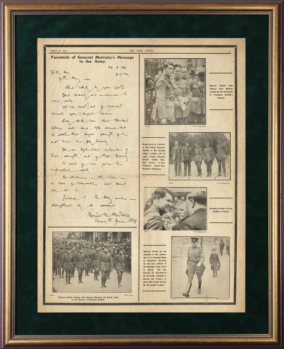 An Saorstát - The Free State - Michael Collins Memorial (First Edition) Dublin, Tuesday, August 29, 1922, Page 5 (Limited Edition)