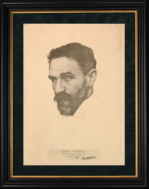 Roger Casement - 1916 Lithograph drawn on stone from life (Limited Edition)