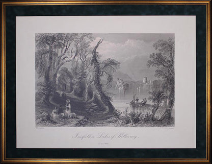 County Kerry- Killarney - Inisfallen - The lakes of Killarney c.1840