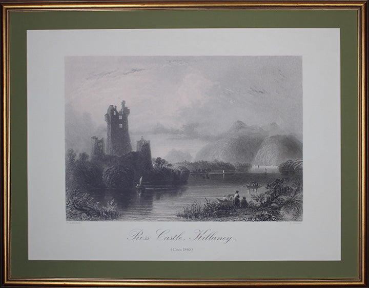 County Kerry - Killarney - Ross Castle Killarney c. 1840