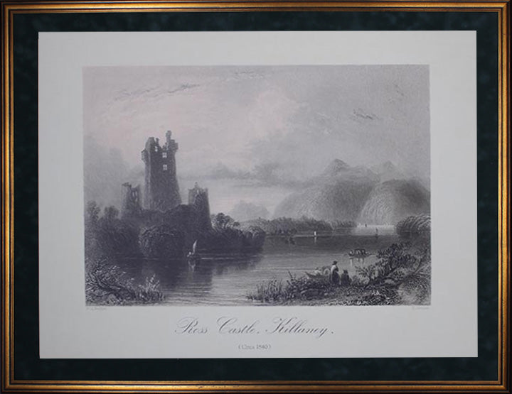 County Kerry - Killarney - Ross Castle Killarney c. 1840