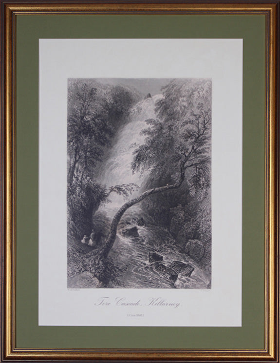 County Kerry - Killarney - Torc Cascade Killarney c.1840