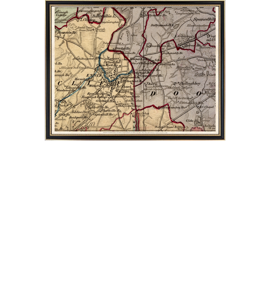 Half-size (69cm x 54cm) area of Ennis & Spancilhill customisation example @€250