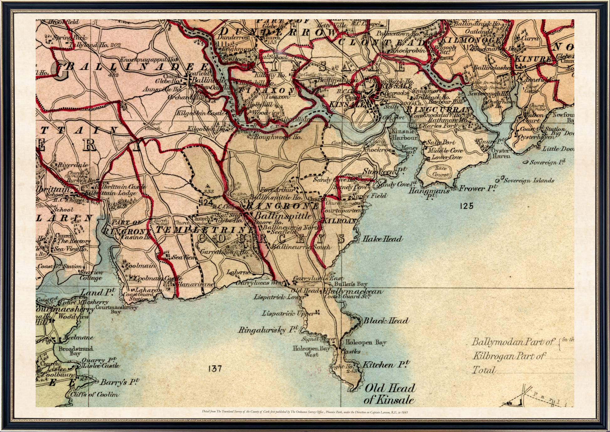 County Cork - Townland Survey of the County of Cork (1845)