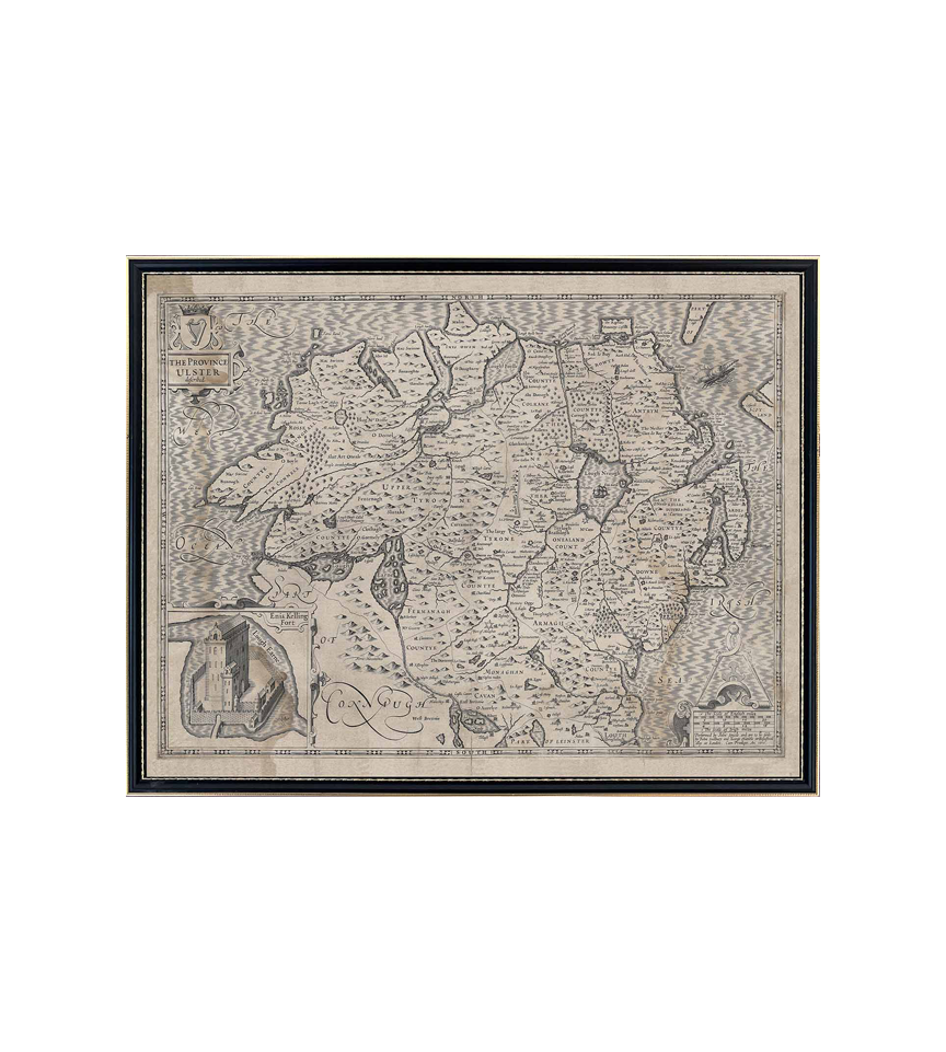 John Speed's 1610 Complete set of 5 x Maps of Ireland and the 4 provinces (Original size).